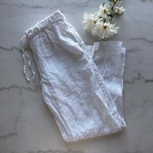 White Linen Pants